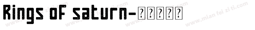 Rings of saturn字体转换